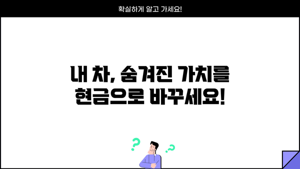 중고차 대환대출로 은행 막힌 비용 해결하기|  내 차를 활용한 스마트한 자금 마련 전략 | 중고차 대출, 대환대출, 비용 마련, 급전