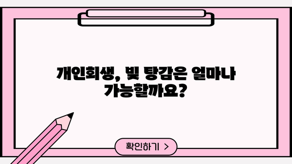 개인회생 개시결정 후, 나의 빚 탕감은 얼마나? | 개인회생 성공률, 변제 계획, 면책