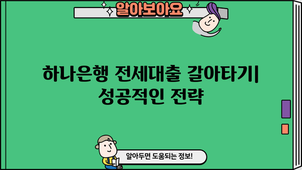 하나은행 전세대출 갈아타기| 조건, 한도, 금리 총정리 | 전세자금 대출, 금리 비교, 대출 조건