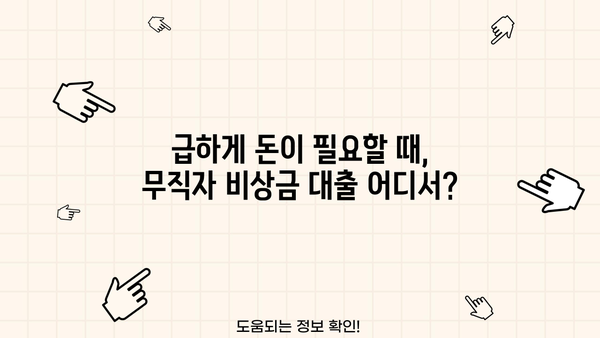 무직자 비상금 300만원 대출, 어디서 가능할까요? | 비상금 대출, 무직자 대출, 소액 대출, 즉시 승인