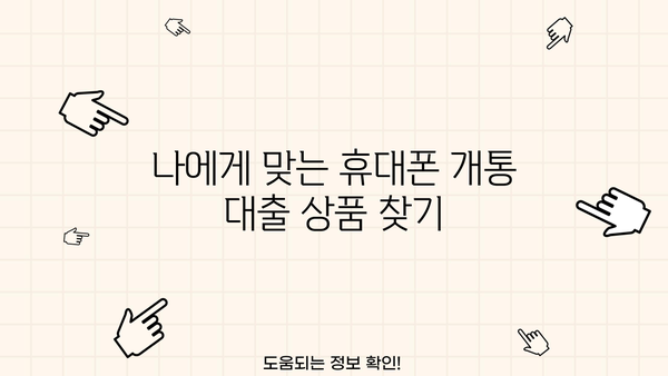 휴대폰 개통과 동시에! 비대면으로 빠르게 받는 대출 꿀팁 | 휴대폰 개통 대출, 비대면 대출, 빠른 대출
