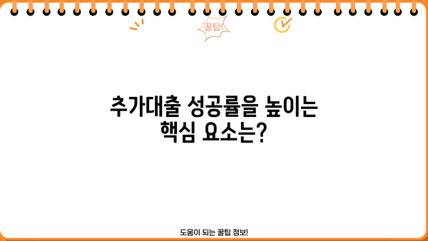 주택담보대출 추가대출 자금 마련 가이드| 성공적인 전략과 유용한 팁 | 주택담보대출, 추가대출, 자금 마련, 재테크, 부동산