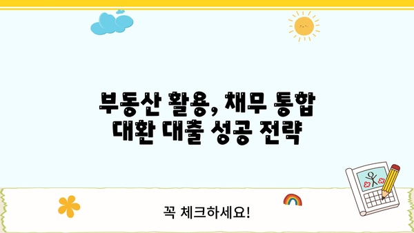 부동산 활용, 채무 통합 대환 대출 성공 전략| 조건, 방법, 주의 사항 | 부동산 담보 대출, 저금리 대환, 채무 관리
