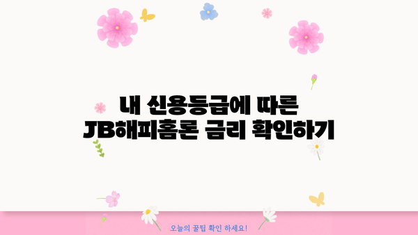 전북은행 JB해피홈론 주택담보대출 완벽 가이드| 대상, 한도, 금리, 상환, 신용등급, 중도상환까지! | 주택담보대출, 전북은행, JB해피홈론, 금리 비교, 대출 조건