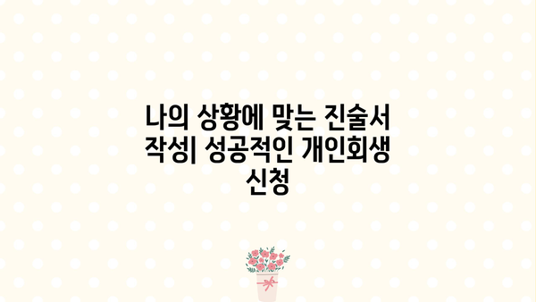 개인회생 진술서 작성 완벽 가이드 | 채무 탕감, 성공적인 개인회생 신청