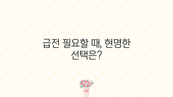 스마트폰 소액대출 대신? 내가 선택한 현명한 해결책 후기 | 소액금융, 비상금, 급전, 대안