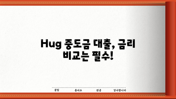 Hug 중도금 대출, 이렇게 알아보고 준비하세요! | 주택 매매, 중도금 대출, 금리 비교, 대출 조건