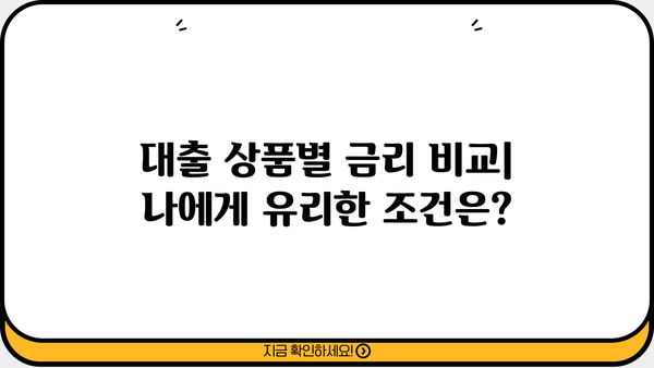 나에게 맞는 대출금리 계산하기 | 금리 비교, 대출 조건, 최저금리 찾기
