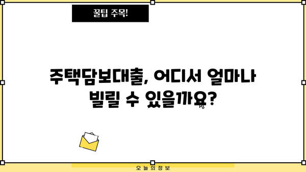 주택담보대출 최저금리 찾기| 시중은행 비교 & 정부지원 상품 분석 | 주택담보대출, 금리 비교, 시중은행, 정부지원, 대출 조건