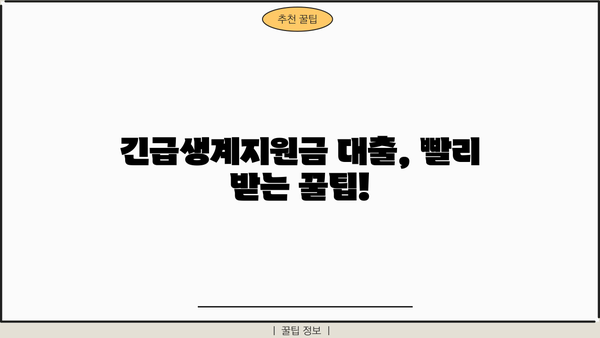 긴급생계지원금 대출, 입금까지 얼마나 걸릴까요? |  대출 승인 후 입금 기간, 확인 방법, 주의 사항