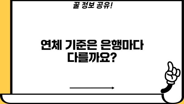 대출 연체 5일, 뭐가 달라질까요? | 연체 기준, 이자율, 신용점수 변화, 해결 방안