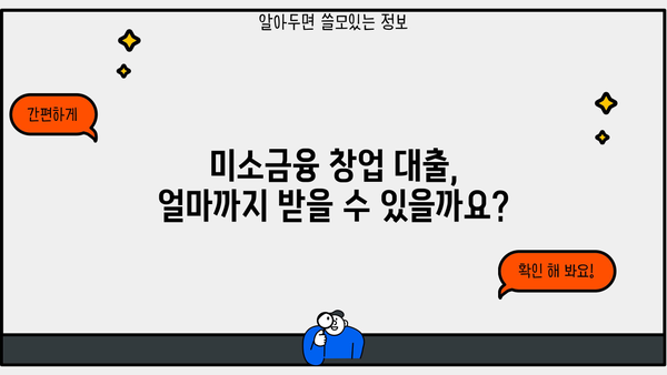 소상공인 위한 미소금융 창업 대출| 지원 조건 & 자격 완벽 정리 | 미소금융, 창업 대출, 소상공인 지원