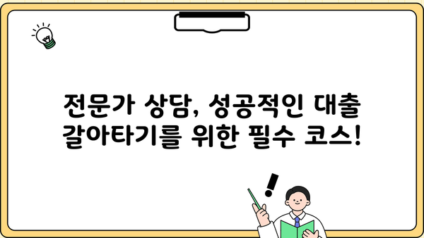 대출 갈아타기 추천| 나에게 딱 맞는 조건 찾기 | 금리 비교, 신용등급, 전문가 상담, 성공 전략
