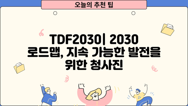 TDF2030| 핵심 전략과 실행 계획 | 지속가능한 발전 목표, 2030 로드맵, 환경, 사회, 경제
