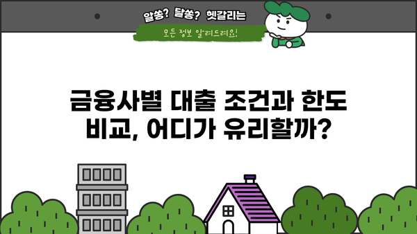 대출 최대한도 한번에 알아보기 | 신용등급, 소득, 금융사별 비교, 한도 계산 팁