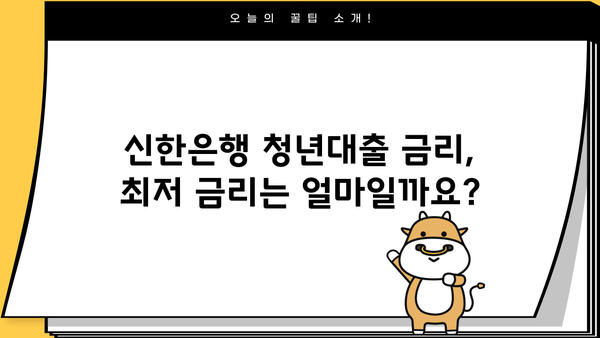 신한은행 청년대출 완벽 가이드| 조건, 금리, 한도 상세 분석 | 청년, 대출, 금융, 신용대출