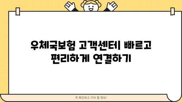 우체국보험 고객센터 전화번호 & 상담원 연결 | 환급금대출 신청 방법 & 주요 문의사항