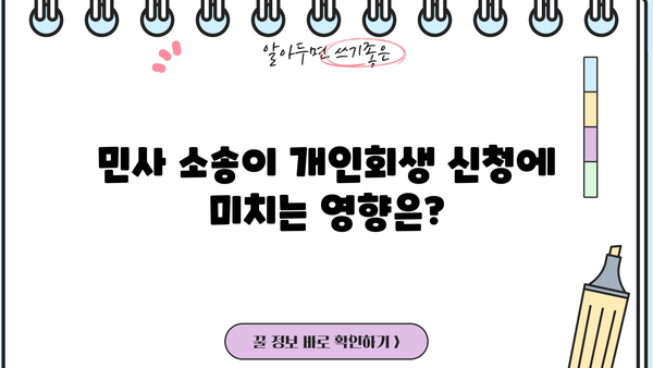 개인회생 신청, 민사 소송과의 연관성| 알아야 할 모든 것 | 개인회생, 민사, 파산, 채무, 법률