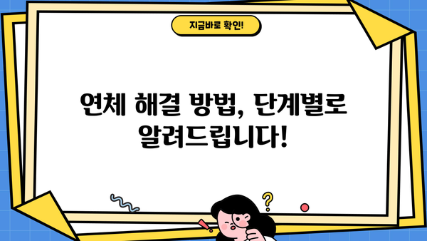 대출 연체, 이제 걱정하지 마세요! | 연체 해결 솔루션, 대출 연체 관리 가이드, 연체 이자 계산, 연체 해결 방법