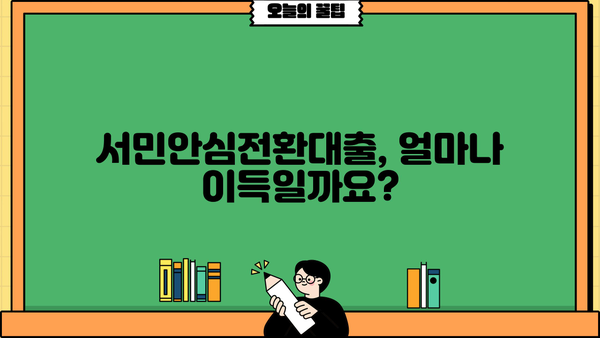 서민안심전환대출 저금리 갈아타기| 자격조건, 신청방법 완벽 가이드 | 금리 인하, 대출 상환 부담 완화, 신청 자격 확인