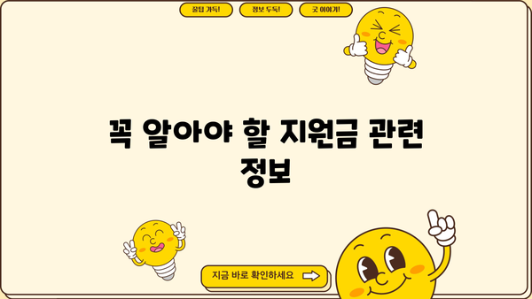 소상공인 1000만원 지원금, 어떻게 받을까요? | 정부 지원, 신청 방법, 자격 조건, 성공 전략