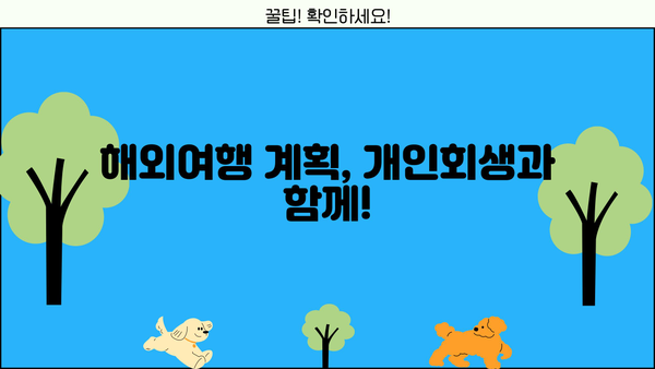 개인회생 중 해외여행, 가능할까요? | 해외여행 조건, 주의 사항, 성공 사례