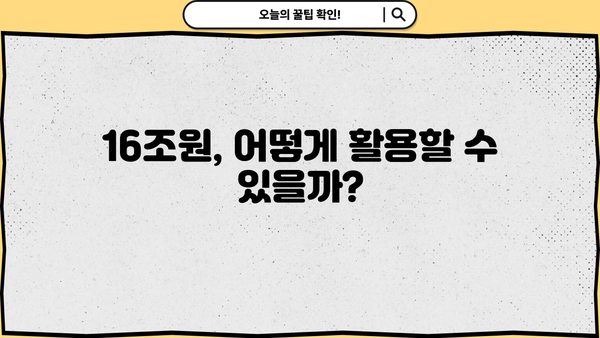 16조원 국민 이전! 대환 대출 담당자, 누가 혜택 받을까? | 대환 대출, 혜택, 지원 대상