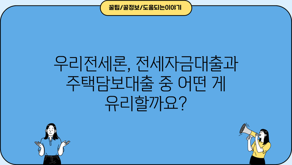 우리은행 우리전세론 완벽 가이드| 조건, 한도, 금리, 혜택까지 모두 확인하세요! | 전세자금대출, 주택담보대출, 금리 비교, 신용등급